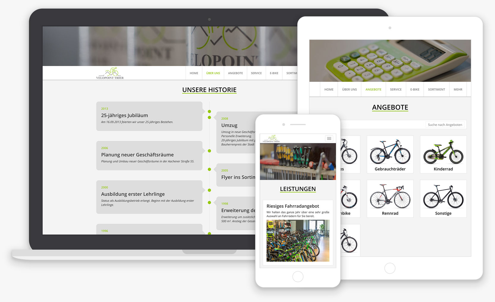 Velopoint Trier - Website Responsive